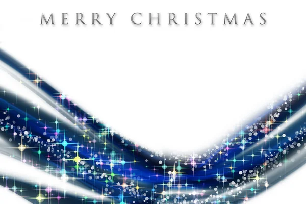 Fantastic Christmas wave design with glowing stars — Stock Photo, Image