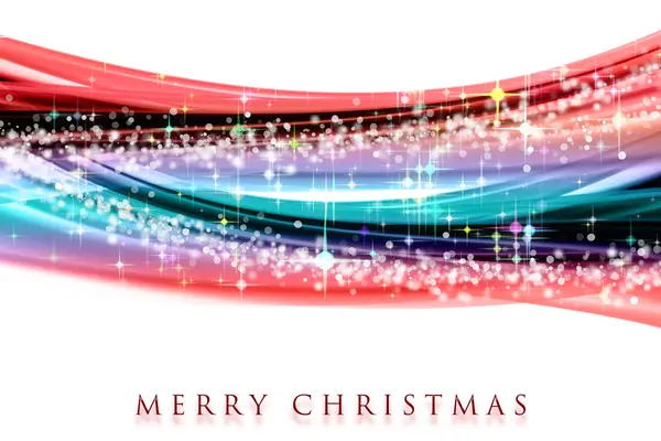 Fantastico design delle onde di Natale con stelle incandescenti — Foto Stock