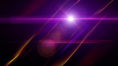 Dalga nesne ve ışıklar, hareketli fütüristik video animasyon döngüsü hd 1080p