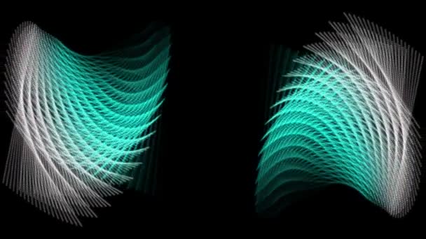 Animation vidéo futuriste avec des objets en mouvement, boucle HD 1080p 