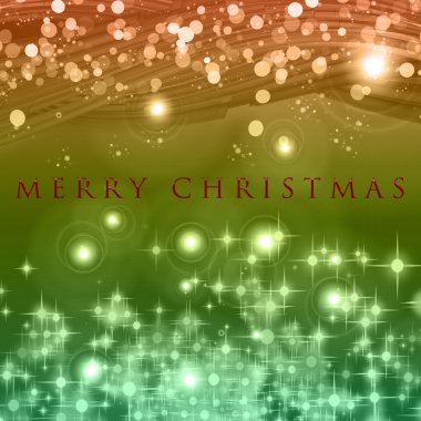 Kar taneleri ve parlayan yıldızlarla muhteşem bir Noel dalgası tasarımı.