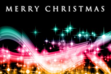 Parlayan yıldızlı muhteşem noel dalgası tasarımı