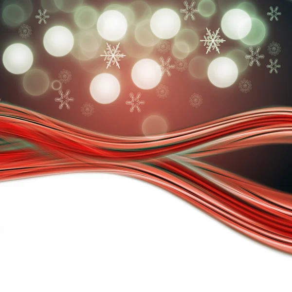 Fantástico diseño de olas de Navidad con copos de nieve y espacio para su texto — Foto de Stock