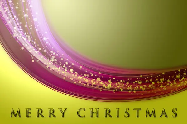 Fantastisches Weihnachtswellendesign mit Schneeflocken und Platz für Ihren Text — Stockfoto