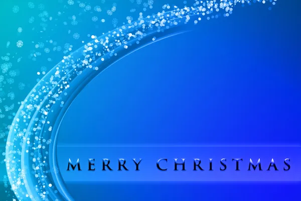 Fantastic Christmas wave design with snowflakes and space for your text — Stock Photo, Image