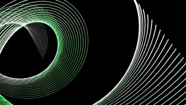 Animation vidéo futuriste avec objet rayé en mouvement, boucle HD 1080p 