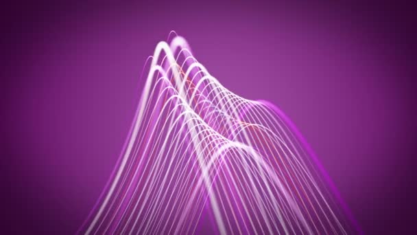 Magnifique animation vidéo avec objet vague en mouvement, boucle HD 1080p 