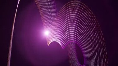 Dalga nesne ve ışık, hareketli fantastik video animasyon döngüsü hd 1080p