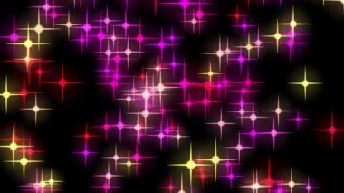 yıldız ve ışıklar, hareketli harika yılbaşı video animasyon döngüsü hd 1080p