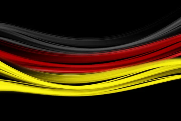 Illustrated German flag for sport events — Stock Photo, Image