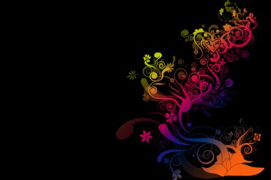 güzel çiçek arka plan tasarım alanı olan yo resimli