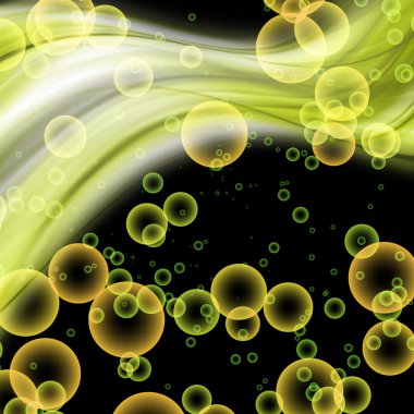 kabarcıkları ile zarif dalga tasarlamak