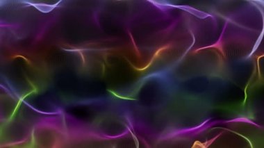 güçlü video animasyon hareketli parçacık dalgası nesne ile döngü hd 1080p