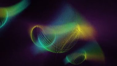 hareketli nesneleri ve ışıklar, fütüristik video animasyon döngüsü hd 1080p