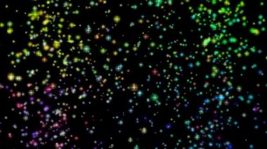 yıldız ve ışıklar, hareketli harika yılbaşı video animasyon döngüsü hd 1080p