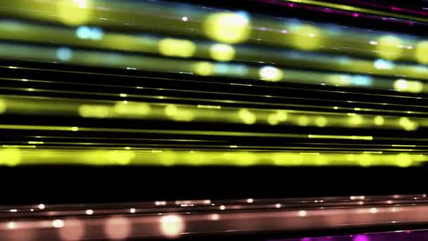 Futuristic video animation with light stripe object in motion, loop HD 1080p — Stock Video