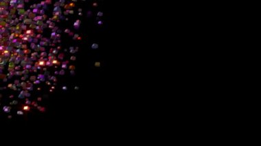 küp nesneleri hareket ile fantastik video animasyon döngüsü hd 1080p