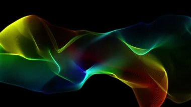 fütüristik video animasyon hareketli dalga nesnesiyle döngü hd 1080p
