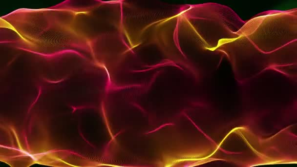 Fantastique animation vidéo avec objet vague en mouvement, boucle HD 1080p 