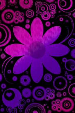 soyut retro tarzı arka plan resimli