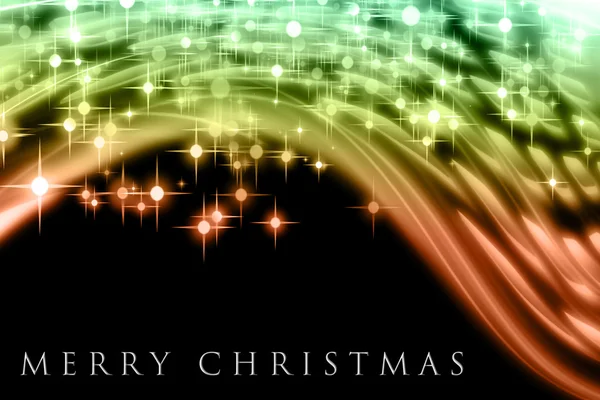 闪烁着星光的奇异圣诞波设计 — 图库照片
