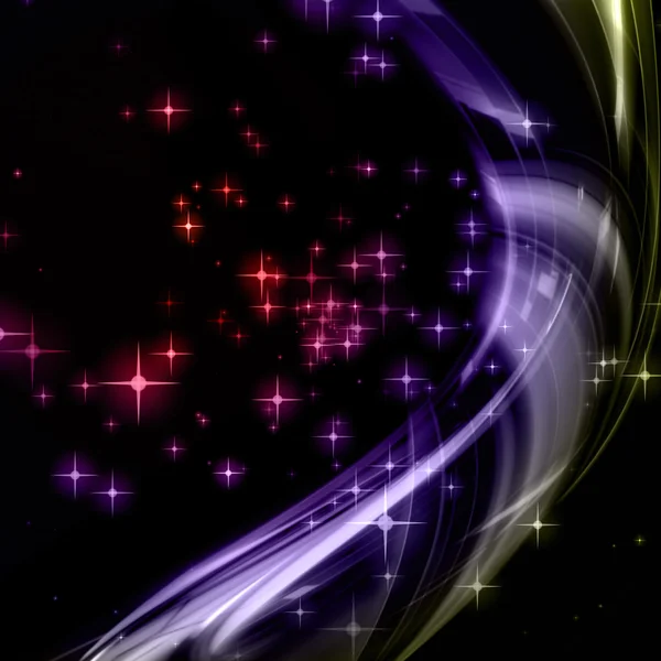 Parlayan yıldızlı muhteşem noel dalgası tasarımı — Stok fotoğraf