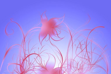 Gradyanı olan güzel resimli çiçek arkaplan tasarımı