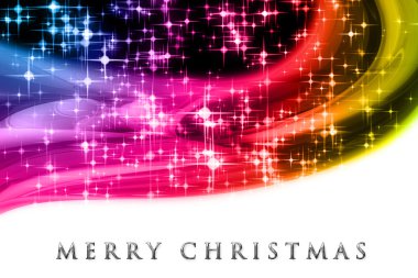 Parlayan yıldızlı muhteşem noel dalgası tasarımı
