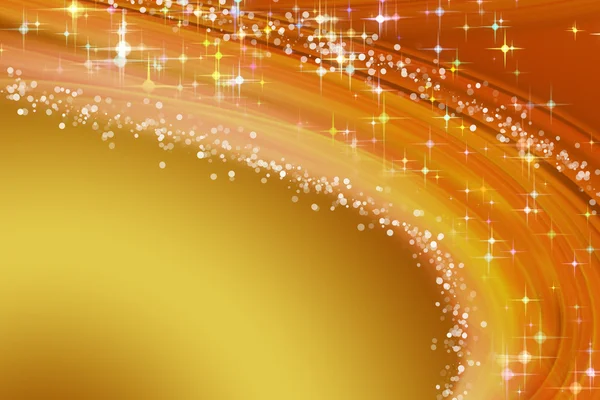 Fantastic Christmas wave design with glowing stars — Stock Photo, Image