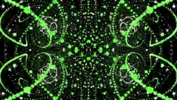 Fantastique animation vidéo avec objet particule en mouvement, boucle HD 1080p 