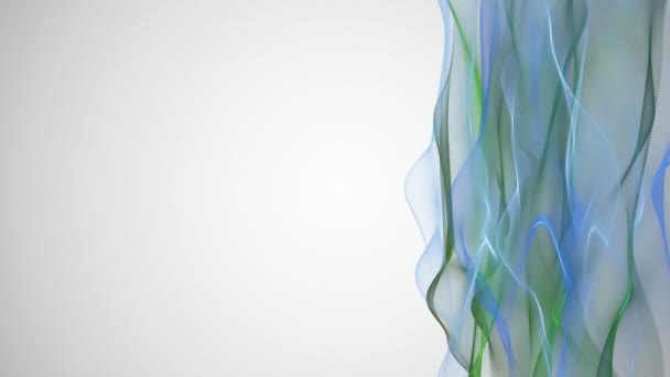 Magnifique animation vidéo avec objet vague en mouvement, boucle HD 1080p 