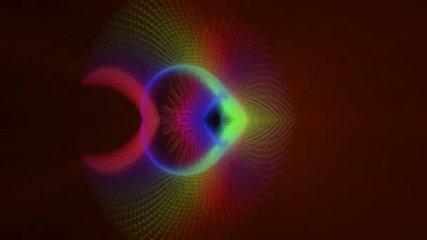 Animation vidéo futuriste avec objet mobile et lumières, boucle HD 1080p 