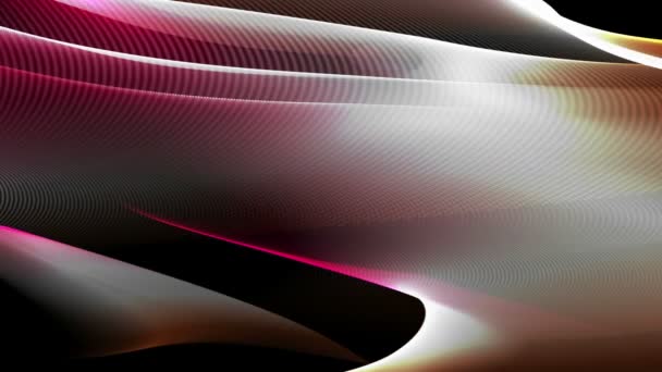 Fantastique animation vidéo avec objet vague en mouvement, boucle HD 1080p 