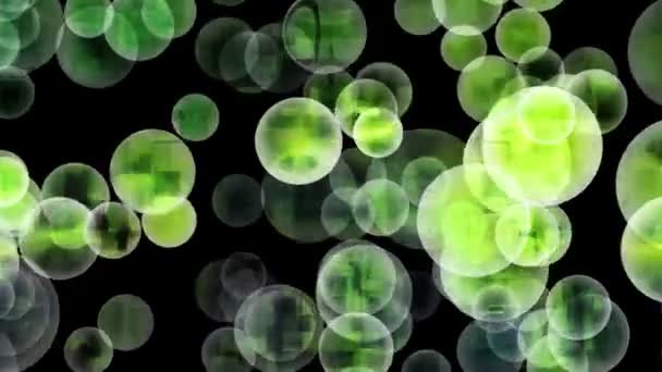 Prachtige video animatie met bubbels in beweging, lus hd 1080p — Stockvideo