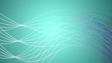 fantastik video animasyon ile bükülmüş Şerit nesne hareket, döngü hd 1080p