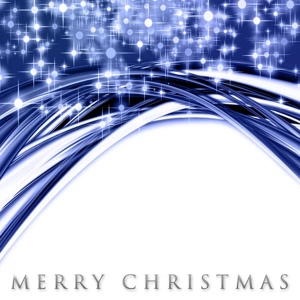 Fantastické vánoční vlna design s zářícími hvězdami — Stock fotografie
