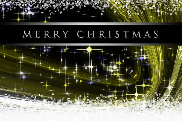 雪の結晶と輝く星と素晴らしいクリスマス波のデザイン — ストック写真