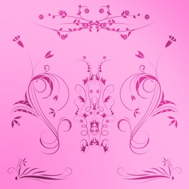 Gradyanı olan güzel resimli çiçek arkaplan tasarımı