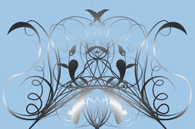 Gradyanı olan güzel resimli çiçek arkaplan tasarımı