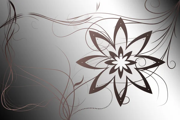 Bellissimo disegno di sfondo fiore illustrato con pendenza — Foto Stock