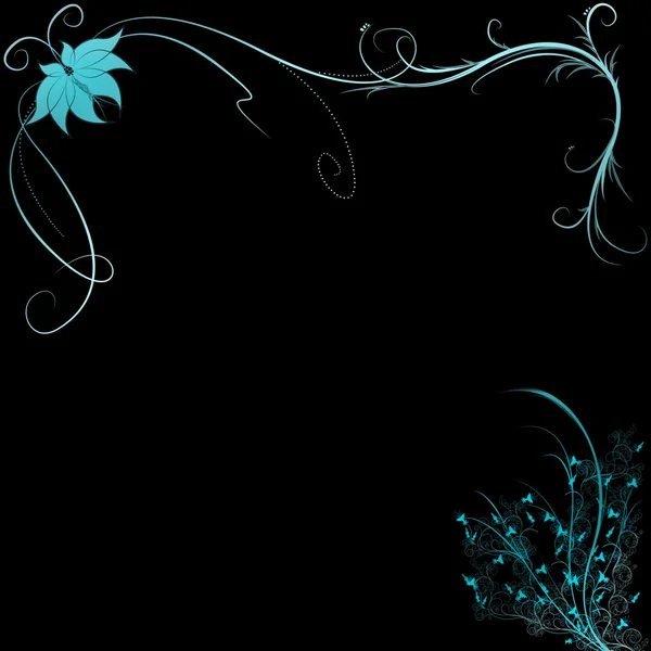 Belo design de fundo de flor ilustrada com espaço para o seu texto — Fotografia de Stock