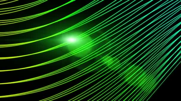 Animation vidéo futuriste avec objet rayé mobile et lumières, boucle HD 1080p 