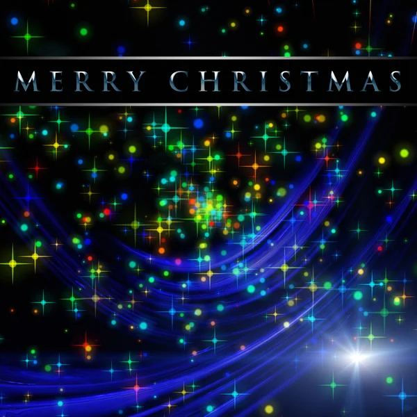 Фантастический рождественская волна дизайн с светящимися звездами — стоковое фото