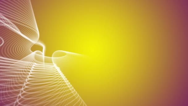 Fantastique animation vidéo avec un objet rayé en mouvement, boucle HD 1080p 