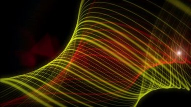 Şerit nesne ve ışıklar, hareketli fütüristik video animasyon döngüsü hd 1080p