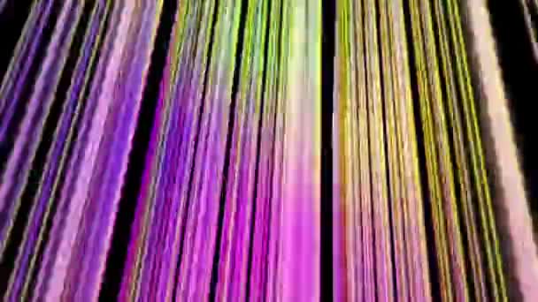 Fantastique animation vidéo avec un objet rayé en mouvement, boucle HD 1080p 