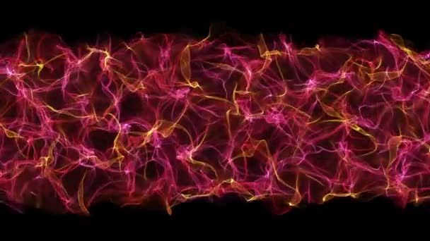 Φανταστικό βίντεο animation με κινούμενο αντικείμενο σωματιδίων κύμα, βρόχο hd 1080p — Αρχείο Βίντεο