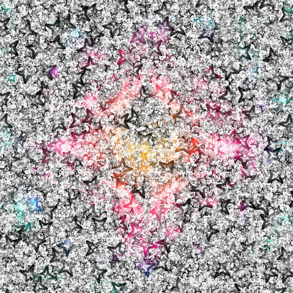 Yıldızlı harika Noel arkaplan tasarımı çizimi