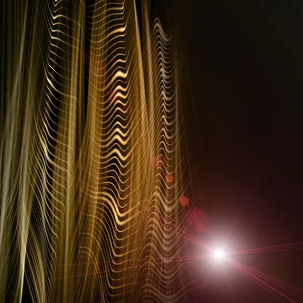Projeto de fundo de onda tecnologia futurista com luzes — Fotografia de Stock
