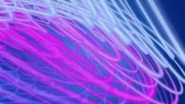 fantastik video animasyon ile şerit dalga nesne hareket, döngü hd 1080p